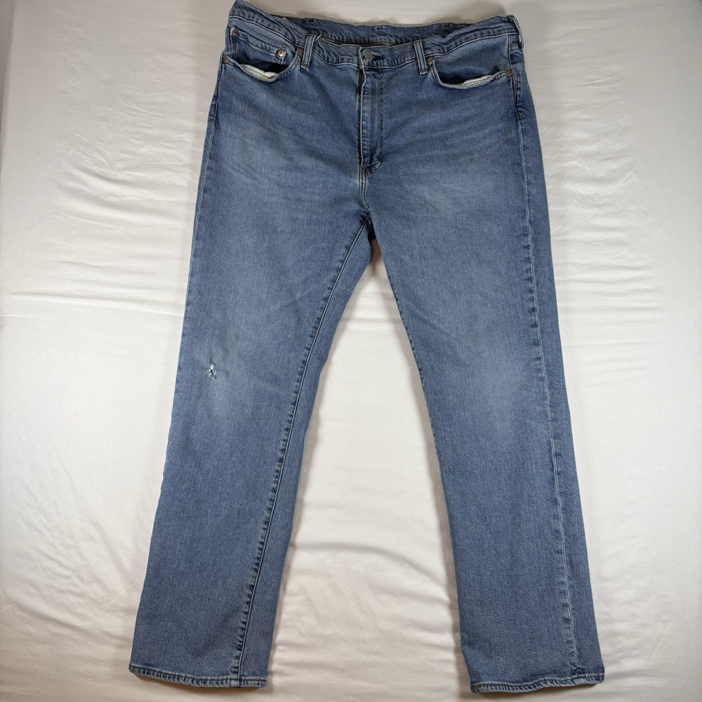 Levi's 514 Straight Fit Jeans Mens 40x32 Blue Denim Premium Casual Classic - Picture 1 of 13